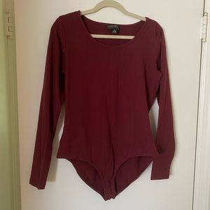 NWOT Maroon Forever21 Body Suit